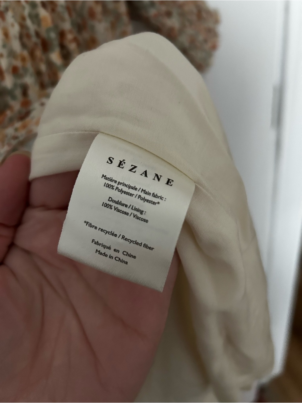 Sezane Floral Pleated Midi 'Tal' Dress in Size FR40/US8 - Picture 6 of 10